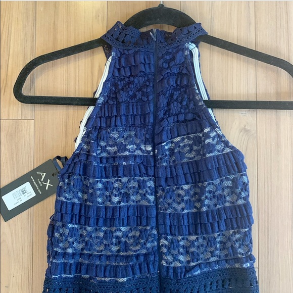 AX Paris blue lace layered skater dress NWT - Picture 9 of 10